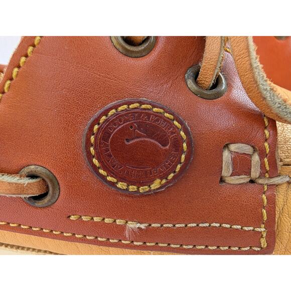 Vintage Dooney & Bourke Leather Loafers Flats Boat Lace Shoes Sz 7M Women's 90s - Picture 6 of 7